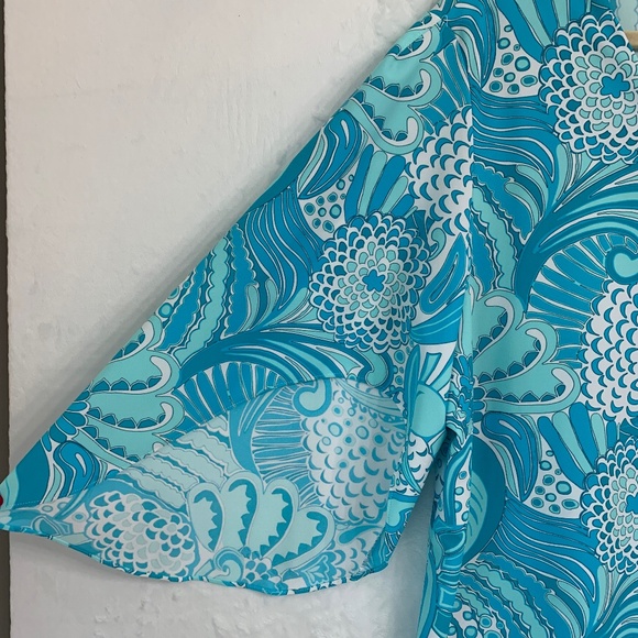 Jude Connally Daniella Jude Cloth Top in Enchanted Sea Sz XL - Picture 5 of 12